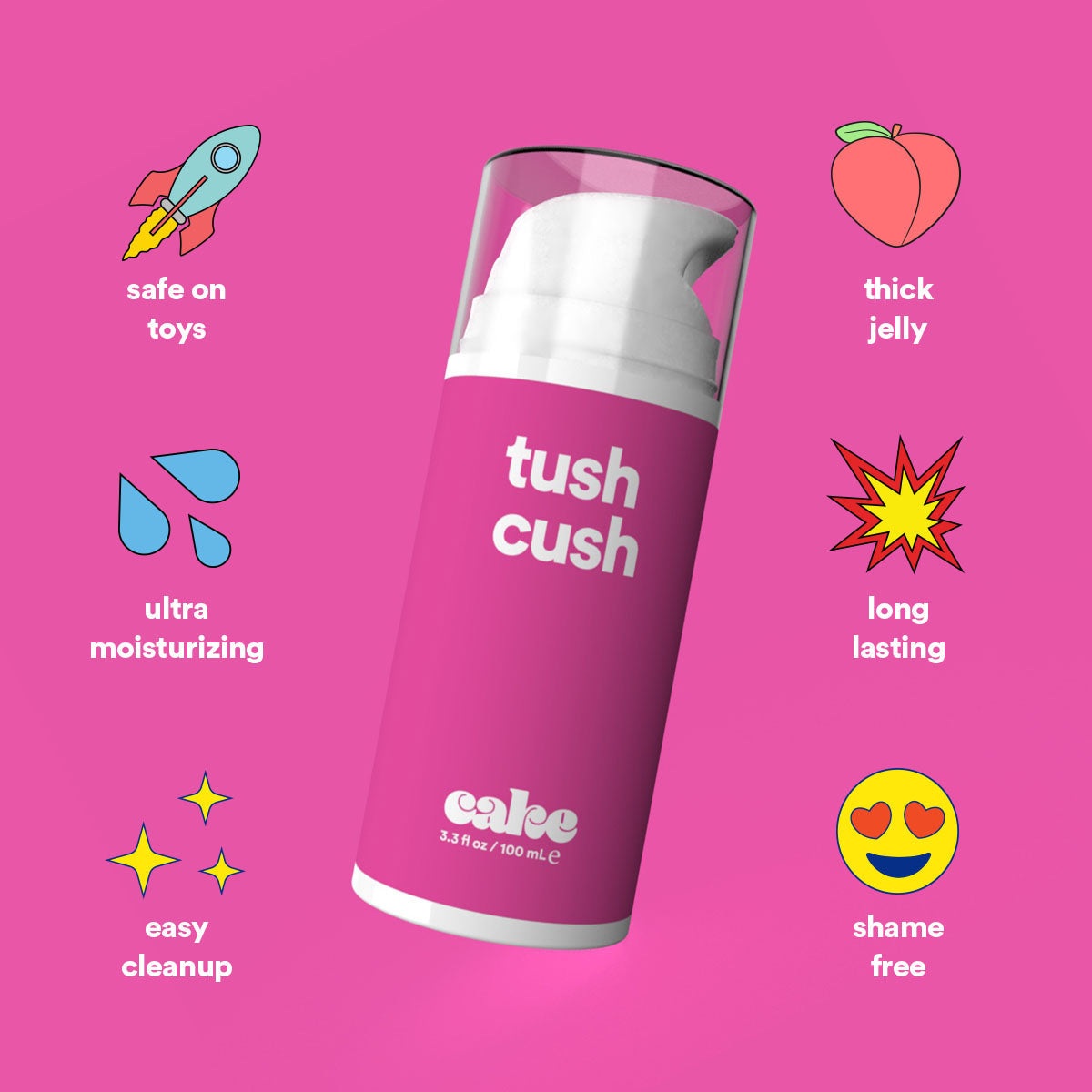 Tush Cush Silicone and Water-Based Personal Lubricant